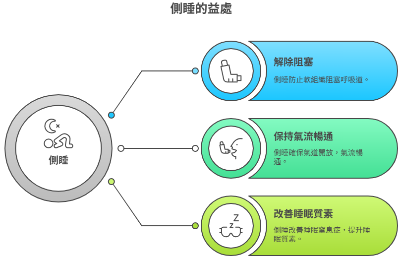 側睡能有效改善鼻鼾